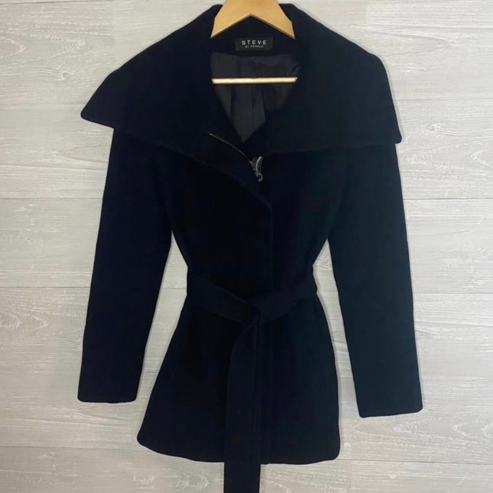 Black Winter Coat - Size 6 - Like New!